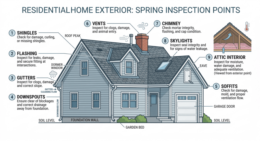 Spring Roof Inspection Checklist | Post-Winter Damage Check | Roofs Wiki