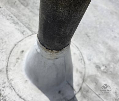 Plumbing vent boot flashing in Los Angeles, CA