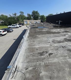 Low-slope commercial roof in Indianapolis, IN
