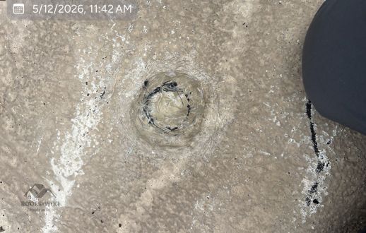 Domed strainer over a roof drain in Tampa, FL