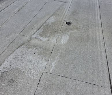 Modified bitumen flat roof in Los Angeles, CA