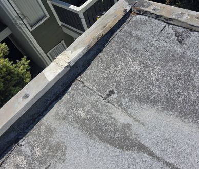 Metal coping cap on a parapet wall in Buena Park, CA