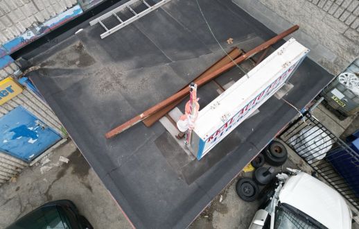 Skylight on a commercial flat roof in Scarborough, ON