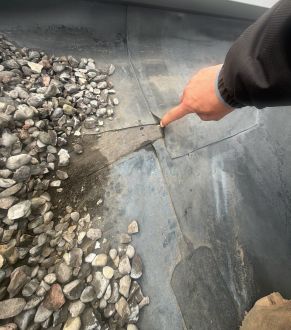 Sealant applied to roof flashing in Scarborough, ON